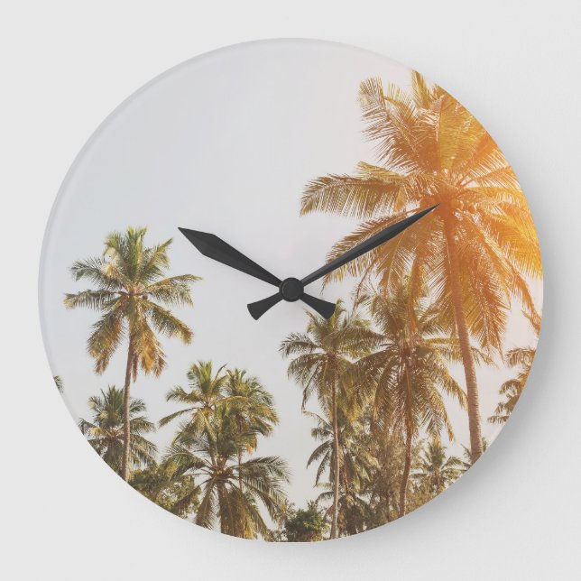 Palm Beach Scenic View Large Clock (Front)