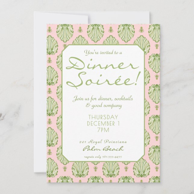 Palm Beach Theme Invitation (Devant)
