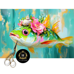 Palm Beach Tropical Fish Commercial Decoupage Tissue Paper