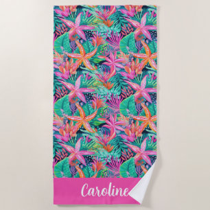 Palm Beach Tropical Island Beach Surf Vans Beach Towel