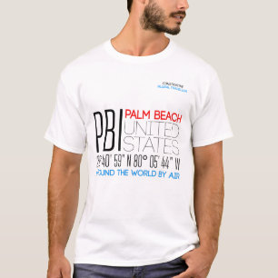 Palm Beach, United States Text Art T-Shirt