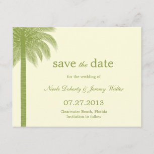 Palm Beach Wedding Enregistrer La Date Cartes - Ve