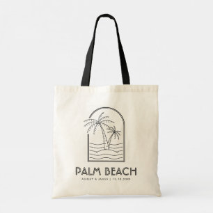 Palm Beach Wedding Welcome Destination Wedding Tote Bag
