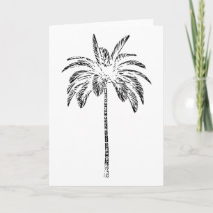 Palm Beachwear Beach Outfit Surfing Aloha Retro Pa Card
