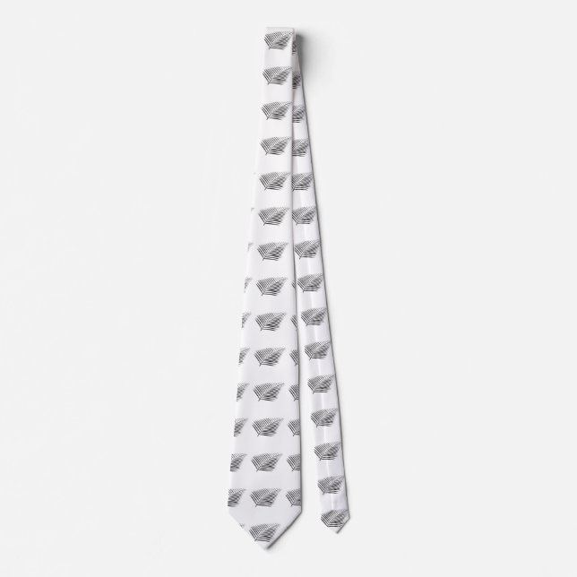 Palm Branch And Leaves Silhouette Tie (Front)