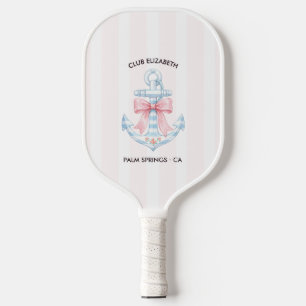 Palm Club Personalized Palm Springs Bachelorette Pickleball Paddle