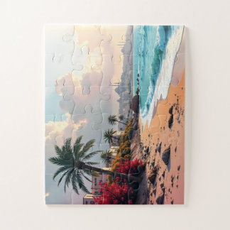 Palm coast blossom jigsaw puzzle