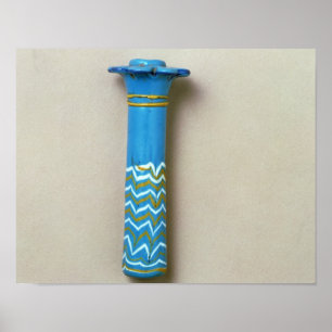 Palm column kohl flask, from Amarna Poster