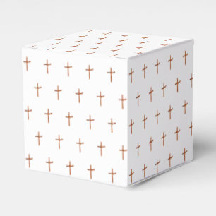 Palm Cross Pattern Favor Box