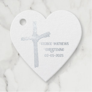 Palm Cross Personalized Christening, Communion Favour Tags