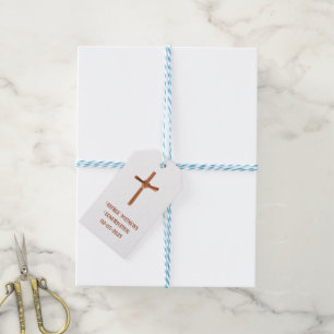 Palm Cross Personalized Favour Tag