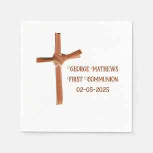 Palm Cross personalized Napkin