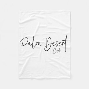 Palm Desert California Ca Retro Fleece Blanket