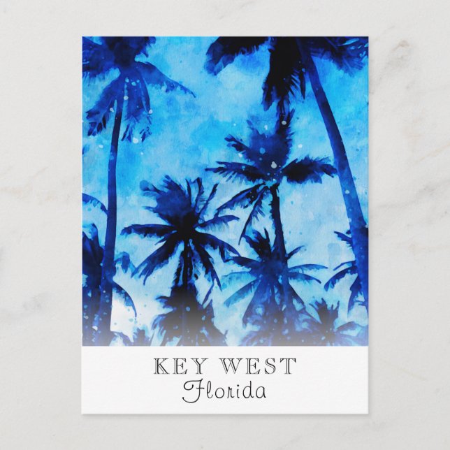 *~* Palm Exotic AP25 Personalize Travel Abstract P Postcard (Front)