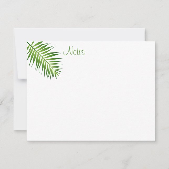 Palm Feuille tendance à la main Script Modèle Natu (Devant)