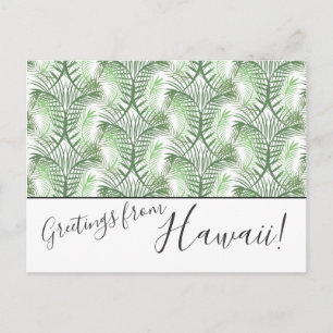 Palm Feuilles Nous Avons Déplacé Hawaii Post Carte