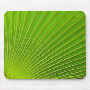 Palm Frond Green Pattern Mouse Pad