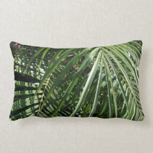 Palm Fronds Fine Art Nature Photography Lumbar Pillow