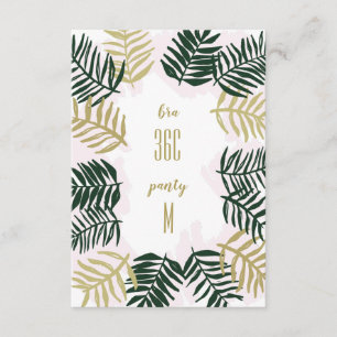 Palm Getaway Bachelorette Party Invitation Insert