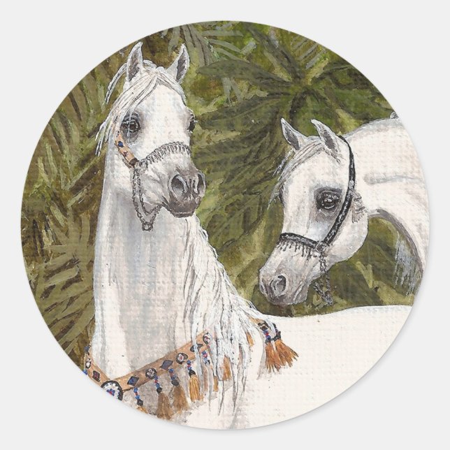 Palm Grove Arabian horse stickers (Front)