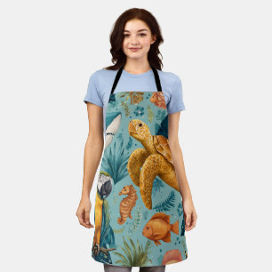 Palm Island All-Over Print Apron Gift
