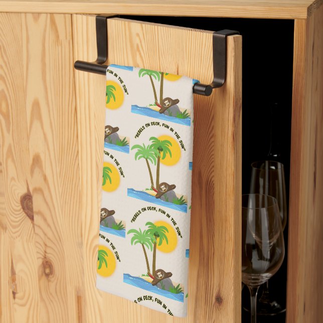 PALM KITCHEN TOWEL (Thirds Fold)