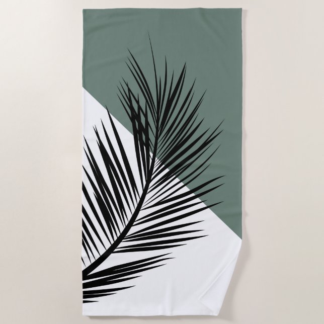 Palm leaf beach towel (Front)