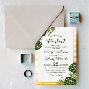 Palm Leaf Beach Wedding Rehearsal Dinner Real