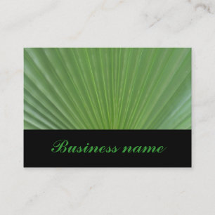 Palm leaf business card