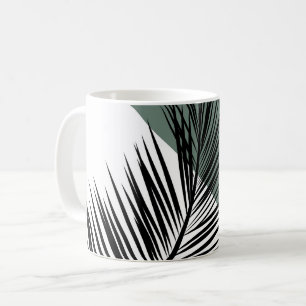 Palm leaf coffee mug