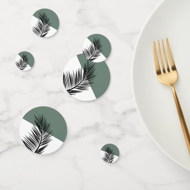 Palm leaf confetti (Group)
