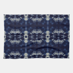 Palm Leaf in Delft Blue Kitchen Towel