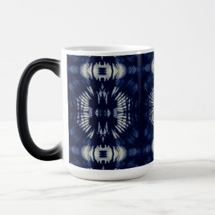 Palm Leaf in Delft Blue Magic Mug