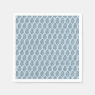 Palm Leaf Light Blue Napkin