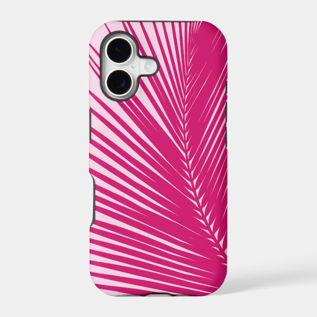 Palm leaf - magenta pink (Back)