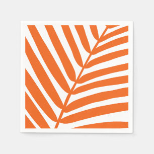 Palm Leaf Orange Napkin