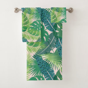 Palm Leaf Pattern towel set