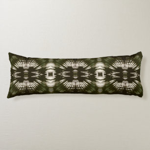 Palm Leaf Shadow Army Green Body Pillow