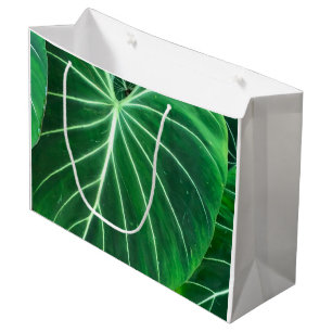 Palm Leaf tropical foliage jungle foliage  Large Gift Bag