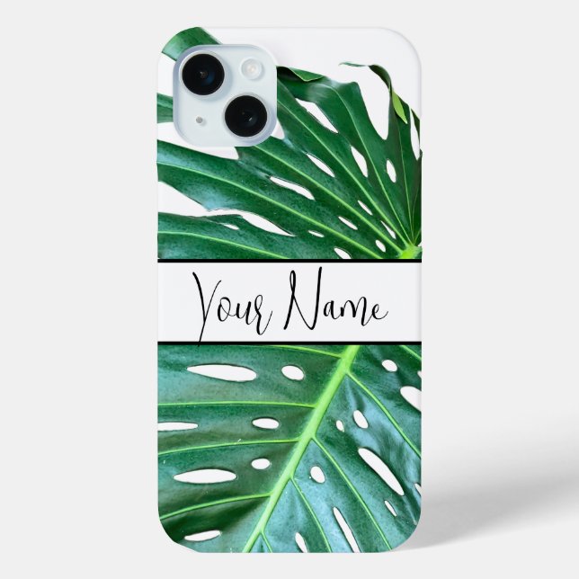 Palm Leaf, tropical foliage, jungle rainforest  Case-Mate iPhone Case (Back)
