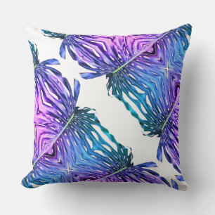 Palm Leaf, tropical foliage, jungle rainforest  Throw Pillow
