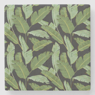 Palm Leaves 2 Stone Coaster