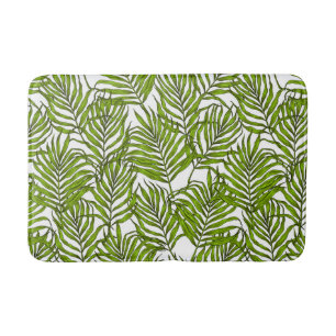 Palm leaves bath mat