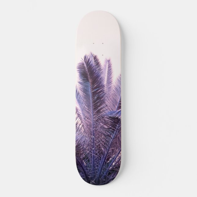 Palm Leaves Beach Dream #1 #tropical #wall #art Skateboard (Front)