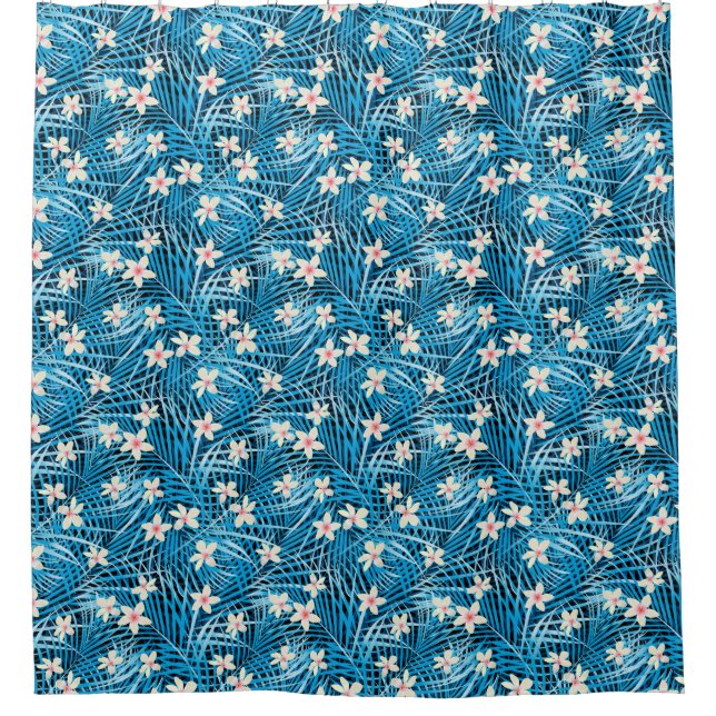 Palm Leaves Blue Pattern (Front)