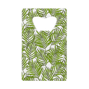 Palm leaves credit card bottle opener