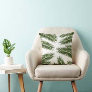 Palm Leaves Finesse Pattern 1 Throw Pillow
