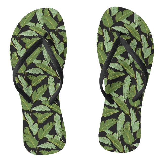 Palm Leaves Flip Flops (Footbed)