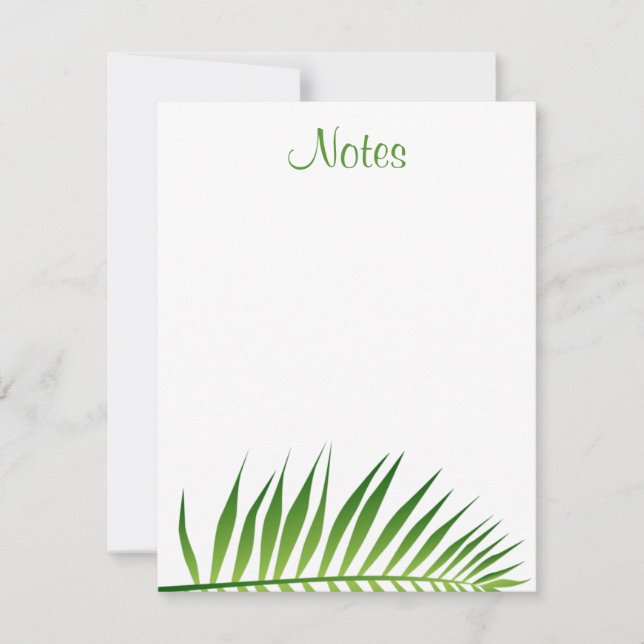 Palm Leaves Floral Handwritten Script Template (Front)