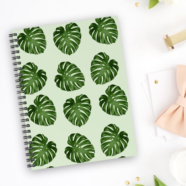 Palm Leaves, Green Leaves, Tropical Pattern Notebook (Creator Uploaded)